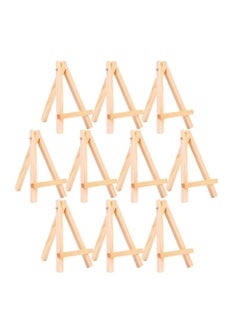 Buy Mini Wooden Easel, SYOSI Desktop Small Easel, Wooden Photo Frame Tripod, Digital Oil Painting Display Mini Easel, Advertising Display Stand, 10 Pieces in UAE