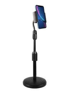 Buy 3-In-1 Microphone Mobile Phone Tablet Holder Black in UAE