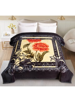 Buy Soft-touch blanket engraved with distinctive winter designs and engravings, two-piece, 6 kg, size 240X220 cm in Saudi Arabia