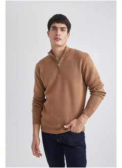 اشتري Man Tricot Standart Fit Halfzip Long Sleeve Pullover في مصر