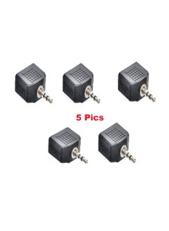 Buy 5 Pics Connector Audio Splitter Male To Two Female Stereo in Egypt