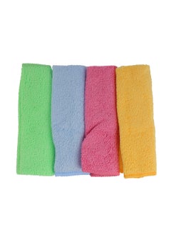 Buy Royalbright 3-Piece Microfiber Cleaning Cloth Set- RF10741 Powerful and High-Density Microfiber Cloth for Easy and Efficient Cleaning Multicolour in UAE