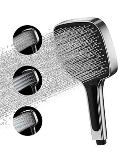 اشتري Shower Head, High Pressure Shower Heads with 3 Spray Modes, Powerful Shower Head Only, Universal Water Saving Large Shower Head في الامارات