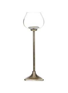 اشتري Waltz Candle Holder, Gold & Clear - 13.5x43 cm في الامارات