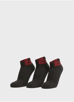 اشتري 3 Pack Textured Ankle Socks في السعودية