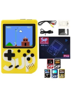 Buy SUP Game Box Plus 400 in 1 Retro Games UPGRADED VERSION mini Portable Console Handheld Gift By PRIME (Yellow) in UAE