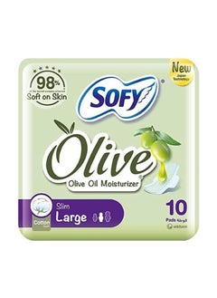 اشتري Sofy olive Pads 10pcs في الامارات