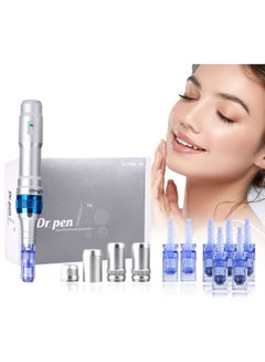 Buy Dr. Pen A6 Cordless Electric Beauty Pen - Face and Body Skin Care Set - 12 Needles x2 (0.25mm) + 36 Needles x5 (0.25mm) Cartridges in UAE
