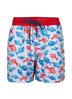 Buy Aquarium Men Swim Shorts with Elastic Drawstring Waistband X-Large in UAE