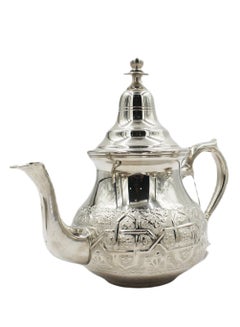 اشتري Moroccan Arabic Traditional Silver Plated Tea Pot 20 X 23 cm في الامارات