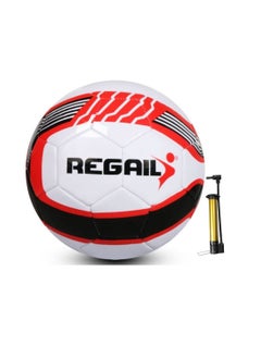 اشتري Soccer Ball Size 5 for Youth and Adult Offical Size Wear-resisting Football with Pump في السعودية