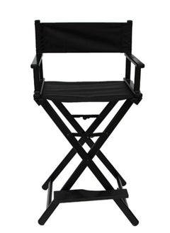 Buy Makeup Chair Professional Director Makeup Artist Chair Foldable Aluminum Makeup Director Chair Lightweight Aluminium Foldable Makeup Chair Black in UAE