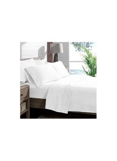 اشتري Mercury Collection 144 Thread Count Single Bedsheet White في الامارات