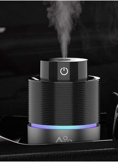 Buy Car Diffuser Humidifier USB Essential Oil Diffusers 7 Colors LED Lights 200mL Big Capacity Aromatherapy Air Freshener in Saudi Arabia