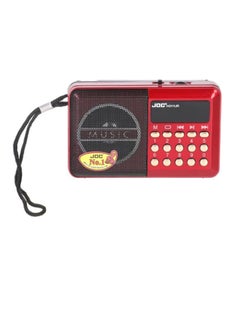 Buy Portable Fm Radio, Stereo Sound, Strong Pure Signal, Tuned Into A Flash, A Memory, And A Speaker , H011UR Red in Egypt