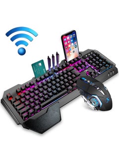 Buy K680 RGB Rechargeable Gaming Wireless Keyboard and Mouse Set(Black) in Saudi Arabia