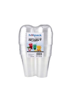 اشتري Hotpack Clear Pet Cup 16 ounce + Dome LID 25 Pieces SPECIAL OFFER في الامارات