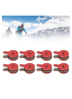 اشتري 8 Pairs Bike Brake Pads, Metal Bicycle Disc Brake Pads, BB5 M446 Electric Bike Disc Brake Pad, Resin Semi-Metal Mountain Bike Oil Disc Brake Pad for Outdoor Cycling Mechanical Disc Brake Set في السعودية