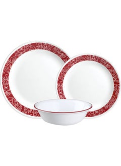 Buy Corelle Bandhani 18 Piece Dinner Set Round in UAE