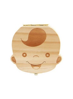 Buy Cute Personality Baby Teeth Box Save Wooden Boxes Deciduous Souvenir Box (Boy) in UAE