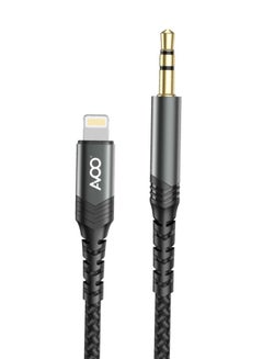 Buy Lighthing To Aux Cable Black in Saudi Arabia