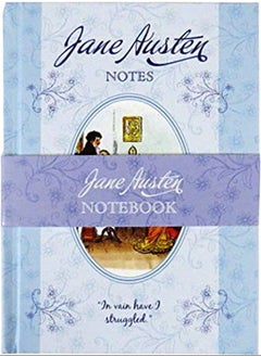 Buy Jane Austen A6 Cased Notebook with Bellyband in CDU - Blue in UAE