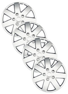 Buy Pack of 4 EM-3089 Taiwan Wheel Cover| 14" Inch | Silver Universal Nested Style in UAE