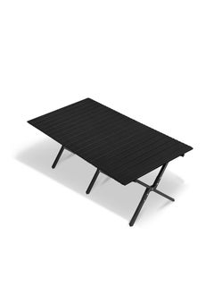 Buy Simple and Portable Carbon Steel Egg Roll Table Folding Table for 6 People, Suitable for Camping, Seaside, and Outdoor Activities 60*120*45CM in Saudi Arabia