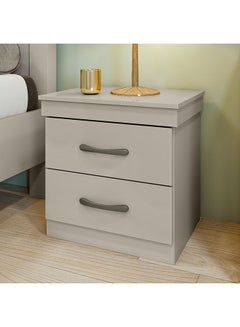اشتري Chloe Night Stand Multifunctional Bedside Table Space Saving Nightstand Side Table Modern Design Furniture For Bedroom L 52.2x53x39.8 cm  Taupe في الامارات