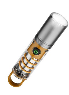 اشتري Super Bright LED Flashlight, USB Rechargeable, High Power 10000 Lumen Tactical Flashlight, 6 Modes, for Camping and Hiking في السعودية
