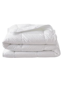 Buy Duvet Insert Quilted Plain Cotton White 160 x 220cm in UAE