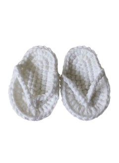 Buy Crochet Kniited Baby Slipper Photography Props Set in UAE