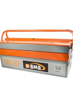 Buy Heavy Duty Metal Toolbox | Heavy Duty Portable Tool Box with Organizer Tray and Handle in Saudi Arabia