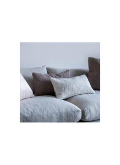 Buy Whitley Faux Fur Filled Cushion 30x50cm - Grey in UAE