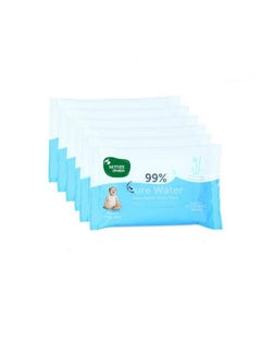 Buy Thick Fabric Baby Water Based (Unscented) Wipe (Blue 10 Wipes)Pack Of 6 in Saudi Arabia