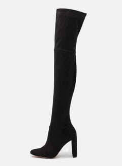 Buy Women Knee High Boot Other Black in UAE