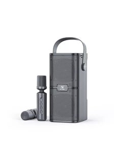 Buy Karaoke Bluetooth Speaker Mini Karaoke Speaker with Wireless Microphones Black in UAE