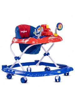 Buy Woody Baby Walker for Kids Round Kids Walker with 3 Height Adjustable Walker for Baby with Baby Toys and Music Kids Activity Walker Walker Baby 6 to 18 Months Boy Girl Red in UAE