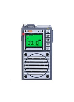 Buy HRD-787 Portable Bluetooth Radio Full Band High Performance gray white in Saudi Arabia