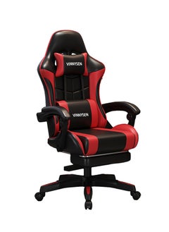 Buy Gaming Chair with Footrest Lumbar Support with 360 Degrees Swivel Seat and Headrest for Office or Gaming Ergonomic Computer Office Chair Red in Saudi Arabia