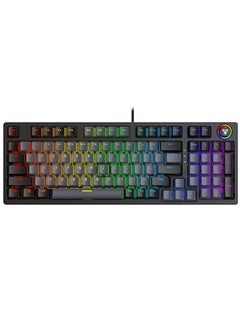 Buy Mechanical Gaming Keyboard, MK890 RGB Full size, with 10 lighting effects in Egypt