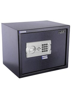 Buy Large A4 Documents Size Safe Box for Home Office with Key and Pin Code Keypad for Cash Documents Jewelry Passports (30x38x30cm) Black in UAE