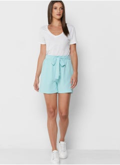 Buy Belted High Waist Shorts in Saudi Arabia