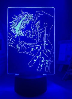اشتري Multicolour Anime Jujutsu Kaisen Satoru Gojo Acrylic 3D Lamp Child Anime peripherals Nightlight Led Lamp Table Lamp Creative Gift في الامارات