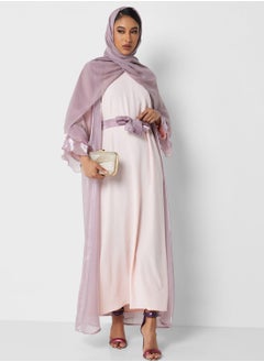 Buy Bell Sleeved Abaya With Inner in UAE