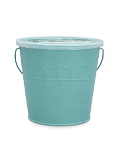 Buy 2-Piece Fresh Citronella Scented Elegant Painted Bucket Candle Set Blue and Red 17 oz 21257P in Saudi Arabia