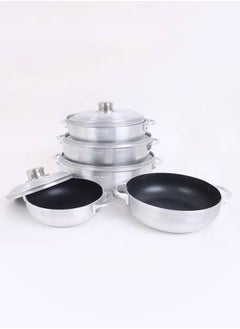 Buy A set of 5-piece aluminum Nelfon pots in Saudi Arabia