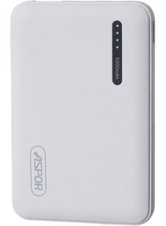 Buy Aspor A355 Wired Power Bank, 5000 mAh - White in Egypt