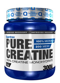 Buy Quamtrax Pure Creatine Monohydrate 300g Unflavored, 100 Servings in UAE