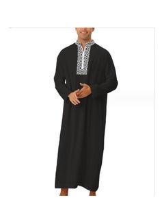 Buy New Men's Loose Robe Pocket Zipper Shirt in Saudi Arabia